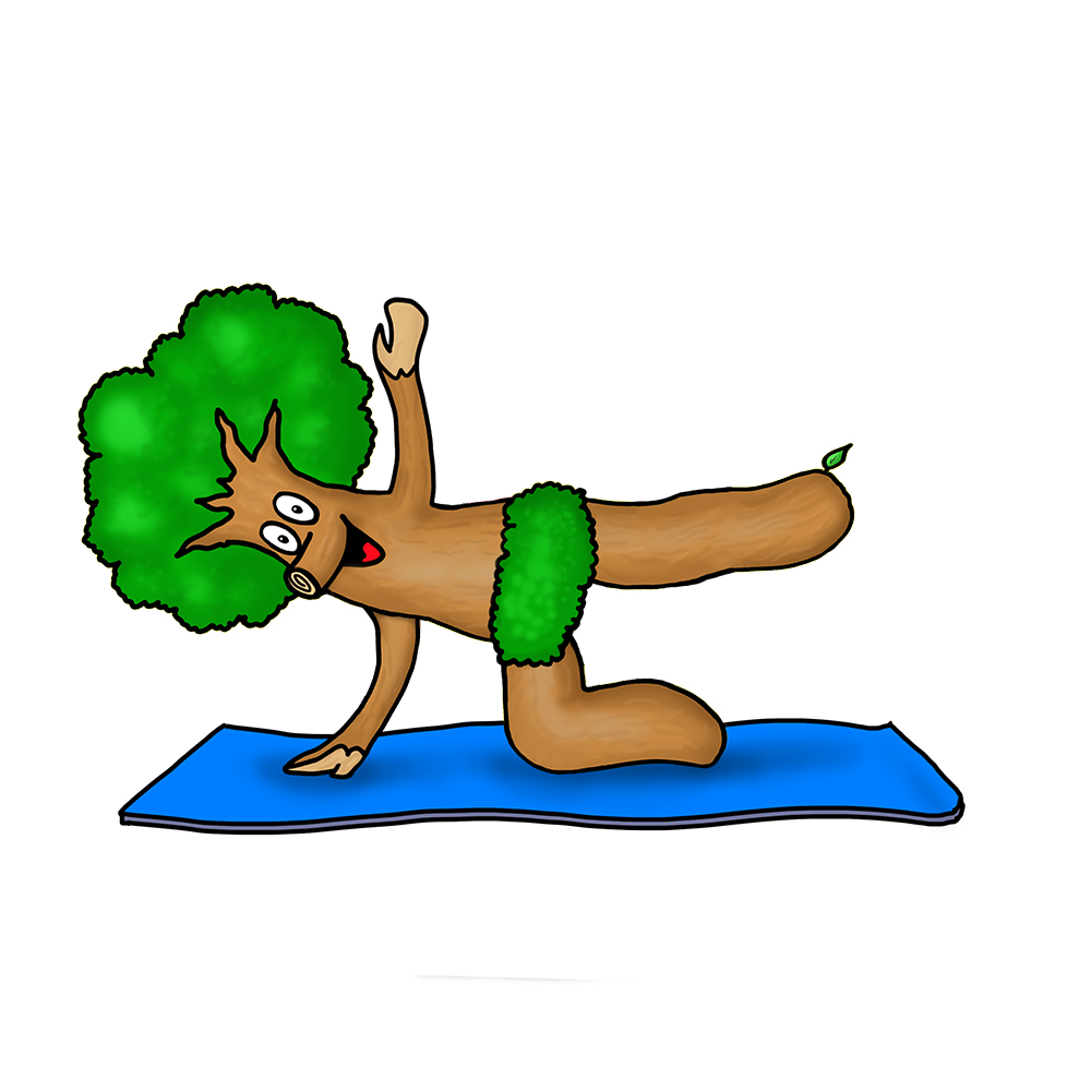Keiki beim Kinderyoga.