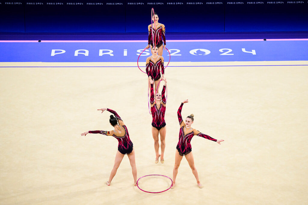 Die deutsche Gruppe bei den Olympischen Spielen 2024 in Paris. (Foto: DTB/Tom Weller)