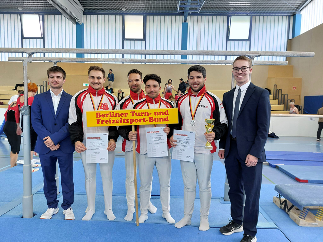 Das Männer-Team AK30+ des Berliner Turn- und Freizeitsport-Bundes.